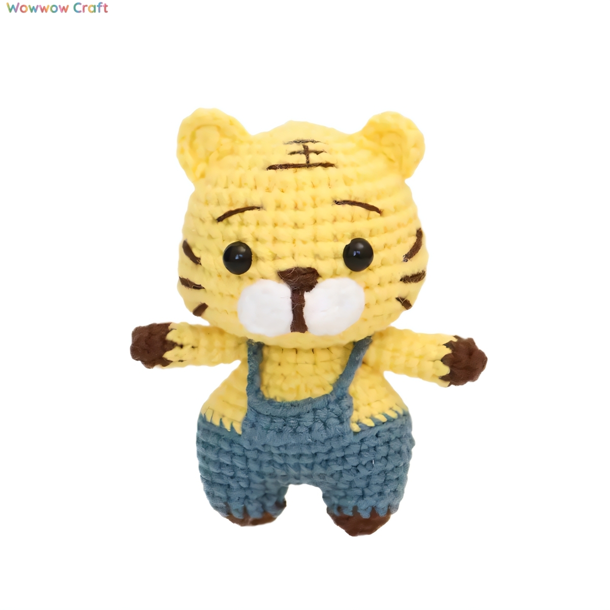 Pendants,Crochet Doll,Cute Handmade Crocheted Little Tiger Doll - Hand-Crochet Doll